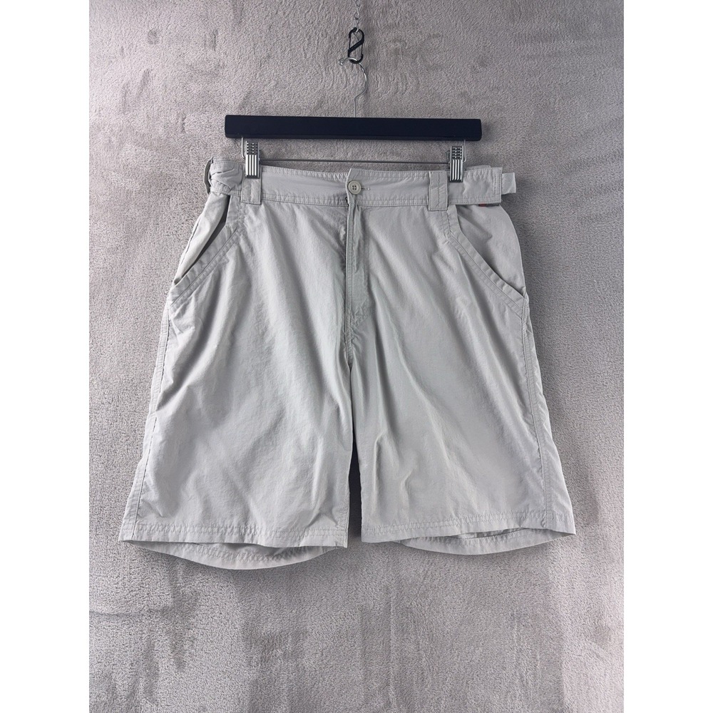 Simms Superlight Fishing Shorts Mens Size Medium Light Shale Buggstopper Shield